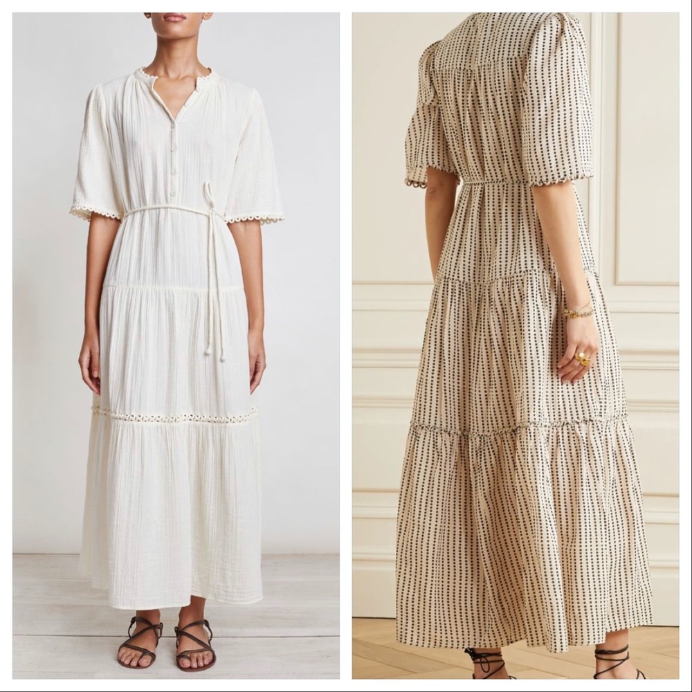 Apiece Apart Alta Dress cream sz 2